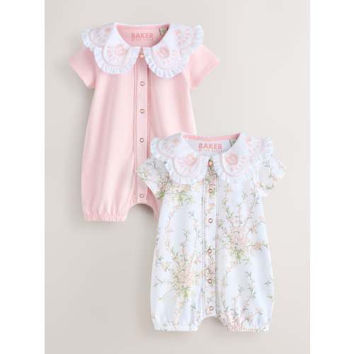 Baker by Ted Baker 2 Pack Collared Rompers