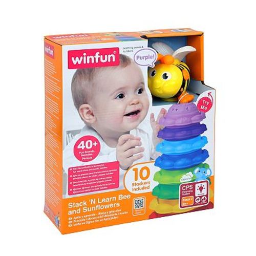 Winfun 10-pc. Stack 'N Learn Bee & Sunflowers Stacking Toy