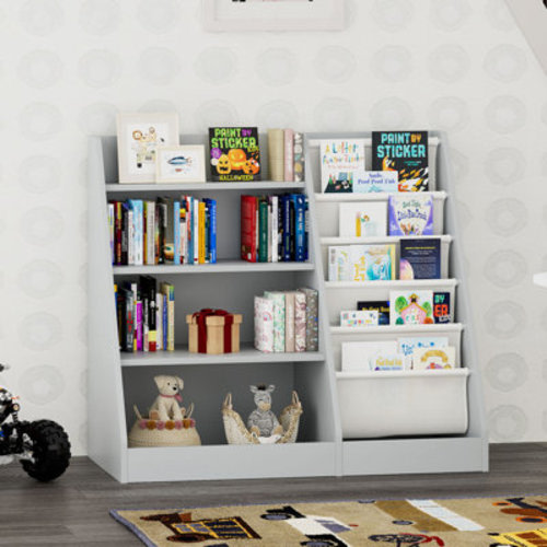 Latitude Run® Maggiorina Kids Standard Bookcase, Storage Book Rack, Organizer Cabinet, Book Display & Reviews | Wayfair