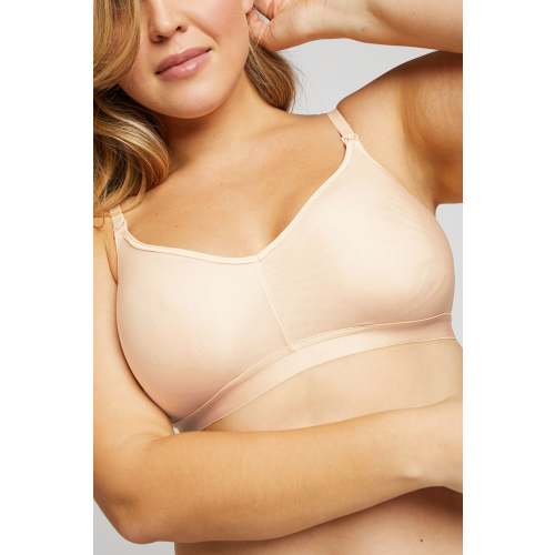 Silky Nursing Bra in Peach – Negative