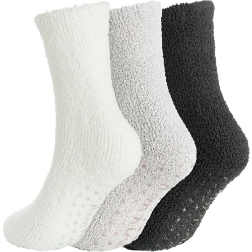 Grip Fuzzy Slipper Socks Women Non Slip Sock Gifts Size 5-10