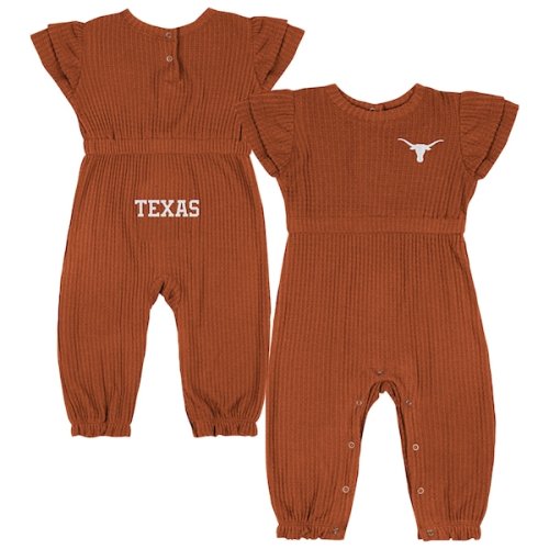 Texas Longhorns Colosseum Infant Beautopia Waffle Knit Romper - Texas Orange