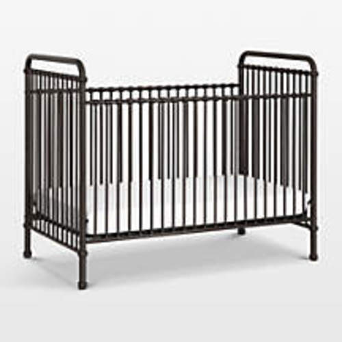 Namesake Abigail Black Vintage Iron 3-in-1 Convertible Baby Crib