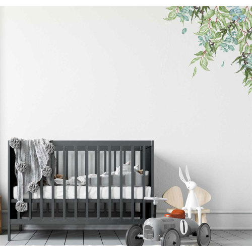 Simple Australian Native Greenery Corner Piece Wall Sticker