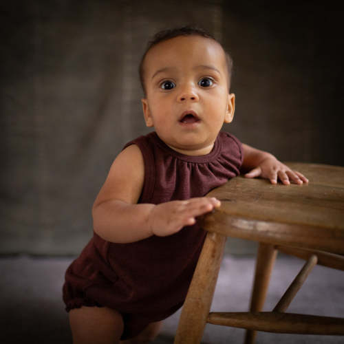 Baby Merino Wool Silk Romper in purple - sizes 0 months-2 years – MamaOwl