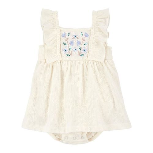Baby Girl Carter's Floral Flutter Bodysuit Dress