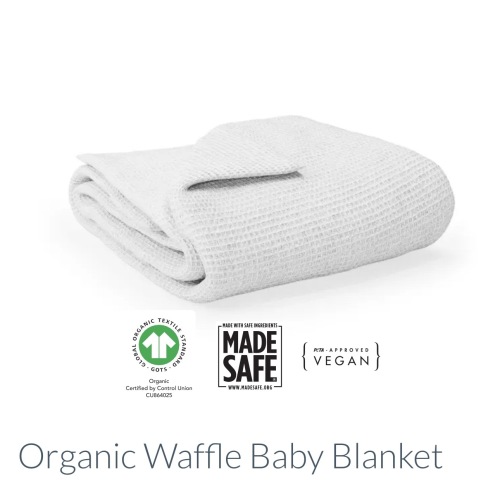 Organic Waffle Baby Blanket
