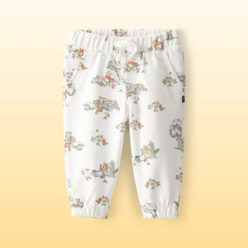 Baby Disney© Winnie the Pooh French Terry Joggers - White | Carter’s Oshkosh Canada