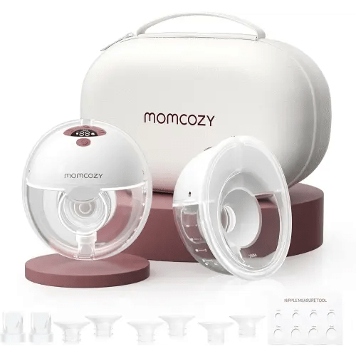 Momcozy M5 Wearable Hands-Free Breast Pump 24mm 2-Pack Red