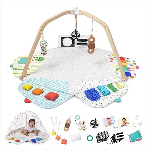 LOVEVERY | The Play Gym | Award Winning For Baby , Stage-Based Developmental Activity Gym & Play Mat for Baby to Toddler
