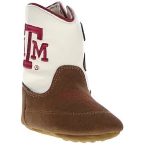 Vaccari Charlie Baby Boys Girls NCAA Athletics Embroidery Soft Sole Western Infant Cowboy Boots