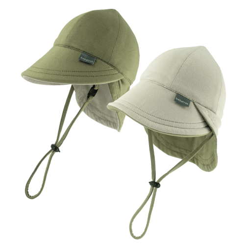 Baby & toddler Reversible legionnaire sun hat Green Size Small