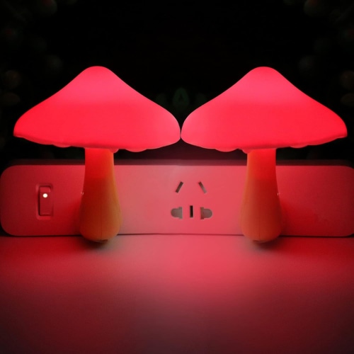 Red nightlights for nighttime feeding and sleeping - ease of motion through house