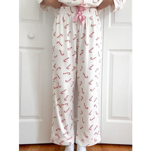 Candy Cane Holiday Christmas Pajama Pants