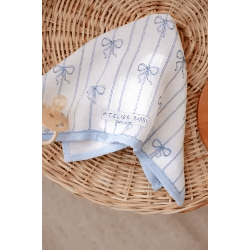 Burp Cloth - Ribbon/Blue
