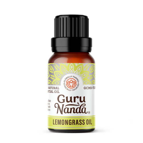 GuruNanda 100% Pure & Natural Lemongrass Essential Oil for Aromatherapy & Diffuser - 15ml
