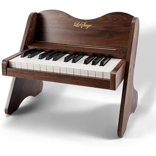 LeSage Kids Piano Keyboard, 25 Keys Digital Piano for Kids, Volume Adjustable, Mini Music Educational Instrument , Wood Toy for Toddlers