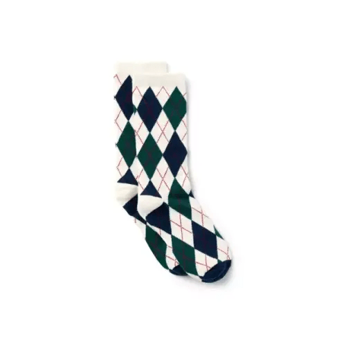 Boy Jet Ivory Argyle Argyle Sock by Janie and Jack
