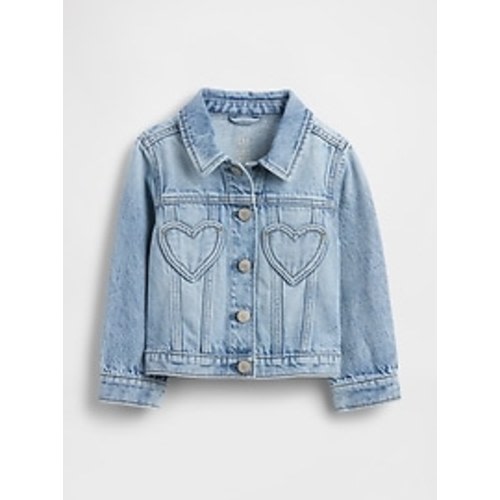 Baby & Toddler Heart Pocket Icon Denim Jacket | Gap