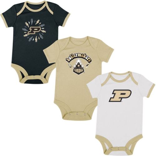 NCAA Purdue Boilermakers Infant Boys' 3pk Bodysuit