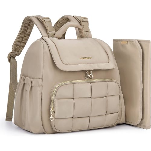 mommore Small Diaper Backpack Brown
