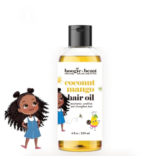 Kids Hair Oil for Curly, Natural, and Braided Styles - Suitable for Infants, Girls, and Boys with 4c Hair Types