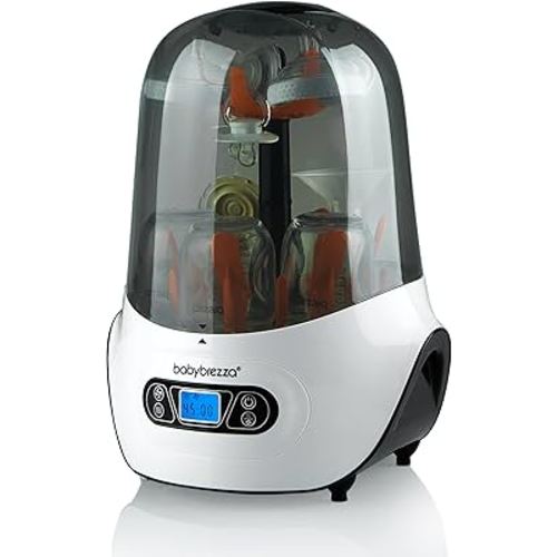 Baby Brezza Baby Bottle Sterilizer and Dryer Machine – Electric Steam Sterilization - Universal Fit - Pacifiers, Glass, Plastic, and Newborn Feeding Bottles