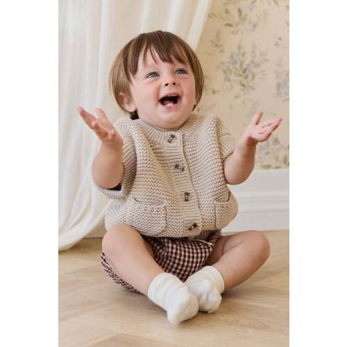 Organic Cotton Gabriel Bloomer-Cinnamon Gingham