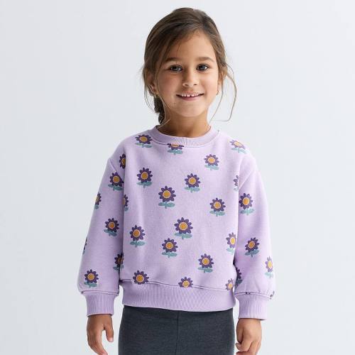 Baby & Toddler Girl Jumping Beans® Core Fleece Crew Sweatshirt
