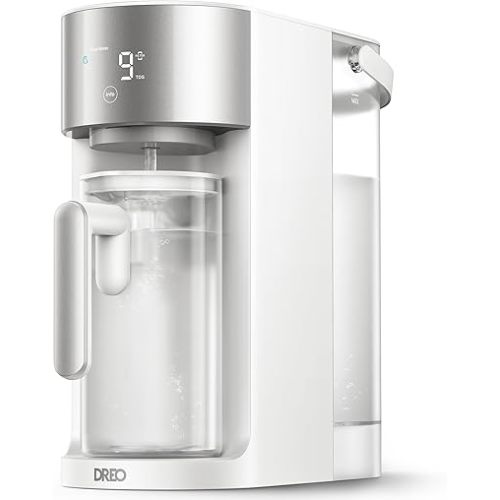 DREO Reverse Osmosis Water Filter Countertop, RO Filtration System, 3:1 Pure to Drain, TDS & Filter Life & Autofill Pitcher, Installation-Free, Self-Cleaning Water Purifier, RO Water Filter
