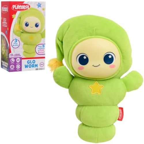 Playskool Glo Worm Soothing Plush Night Light with Sounds & Lullabies