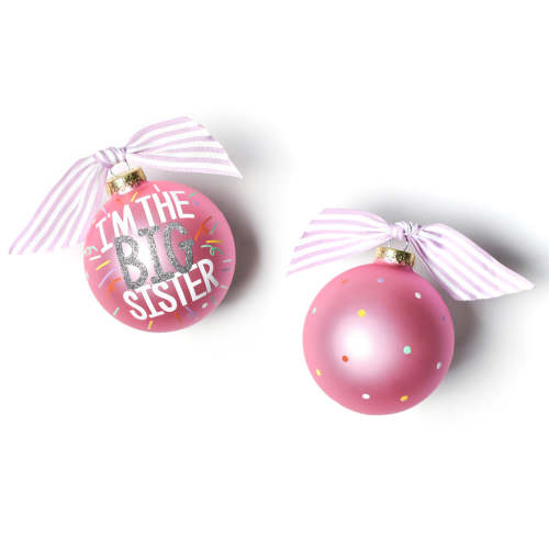 Big Sister Popper Glass Ornament