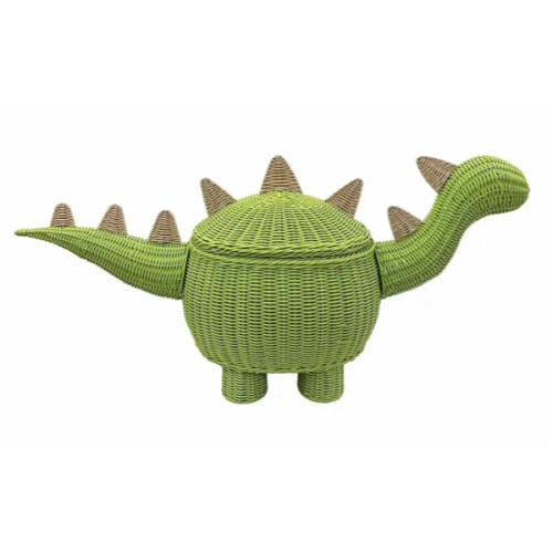 Tiny Dreamers Dino Shaped Wicker Hamper