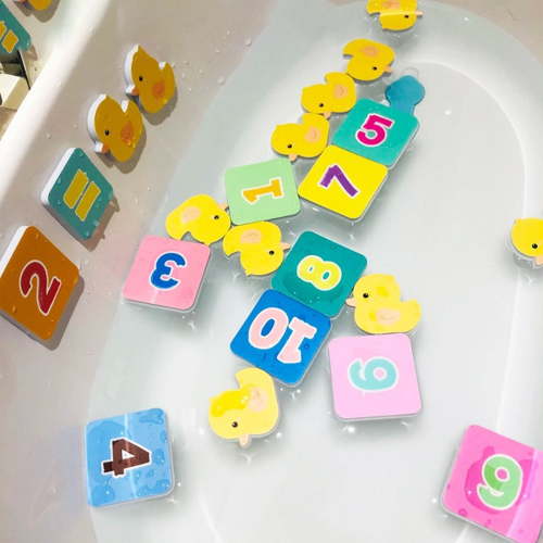 Gqtwoy Floating Numbers and Letters EVA Wall Stickers - Educational Bath Toy, Fun Learning and Cognition Development, Waterproof Foam Bath Stickers for Interactive Play