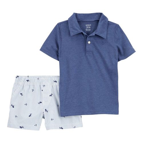 Baby Boy Carter's 2-Piece Anchor Polo Outfit Set