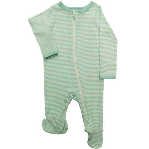 Wonder So Soft Modal by Wonder Nation Baby Gender Neutral Two-Way Zipper Footed Sleep N Play Pajamas, Sizes Preemie–6/9 Months