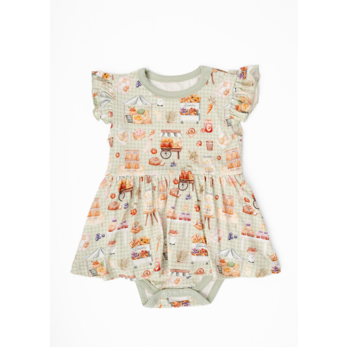 Farmer's Market Baby Flutter Dress – Little Crowns & Capes - (any size 0-12m)