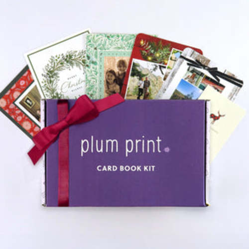 Card Book Gift Box – Plum Print