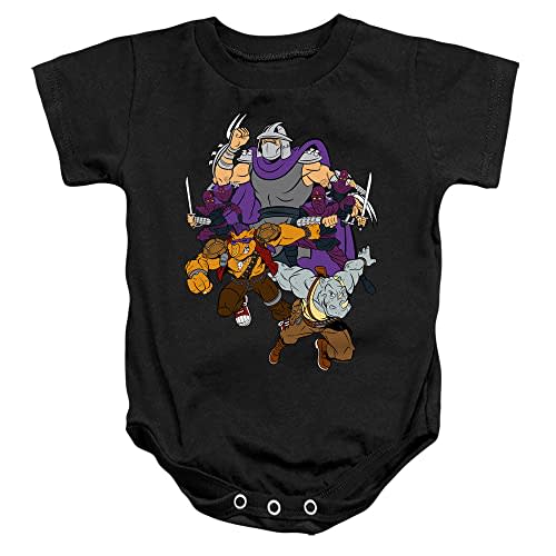 TMNT Teenage Mutant Ninja Turtles Shredder and Foot Clan Infant Baby Boys Onesie Snapsuit