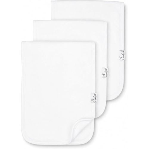 Copper Pearl Premium Baby Burp Cloths - 3-Pack Large Cotton Burp Cloths, Extra Soft Spit Up Rags with 3 Absorbent Layers, Perfect for Baby Boy and Baby Girl Gifts