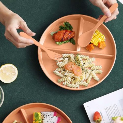 Baby Feeding Set, Silicone Baby Plates with Suction, Spoons and Forks Set for Toddler Utensils, BPA Free, Baby Led Weaning Supplies for Eating Essentials