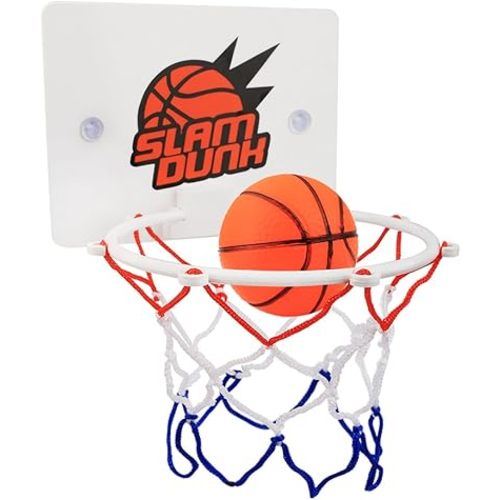 Congerate Slam Dunk Bedroom Bathroom Toilet Office Desktop Mini Basketball Decompress Game Gadget Toy Home Decor for Kid Education Pet Play and Basketball Lovers CPC Certificate