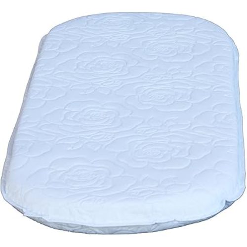 Colgate Mattress Cradle & Bassinet Mattress - GREENGUARD Gold Certified, Reversible Bassinet Pad with 2” Thickness, Wrapped in Waterproof Quilted Cover - 15” X 30” X 2”