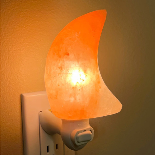 Moon Shape Himalayan Salt Night Light