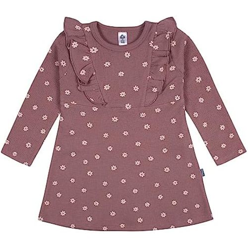 Gerber Baby Girls' Toddler Long Sleeve Dress with Ruffle Detail