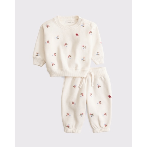 baby essential icon crew sweatshirt set