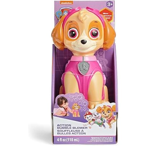 Nickelodeon Little Kids Paw Patrol Skye Action Bubble Blower and Includes Bubble Solution, Brown, Pink