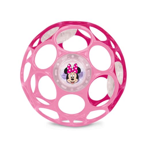Disney Baby Minnie Mouse Oball Easy Grasp Rattle Along Buddy Infant Toy in Pink, Age Newborn and up