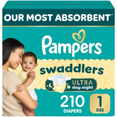 Pampers Swaddlers Ultra Diapers Sizes 1 - 2 | Costco