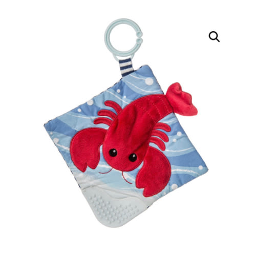 Lobbie Lobster Crinkle Teether - 6x6" - Mary Meyer Stuffed Toys